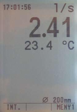 8.2. APF (Average Point air Flow) - Luftflöde i kanal och med area APF är tillgängligt med varmtrådsanemometer och differenstryckgivare + prandtlrör. Använd APF för att mäta flöde i kanaler.