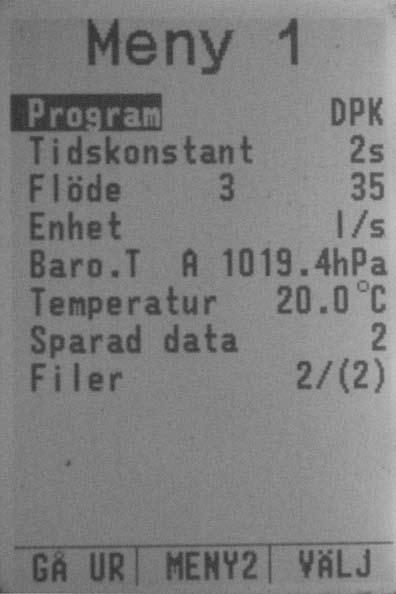 8.4. DPK (Differential Pressure K-faktor) - K-faktor med Luftflöde DPK är tillgängligt med differenstryckgivare.