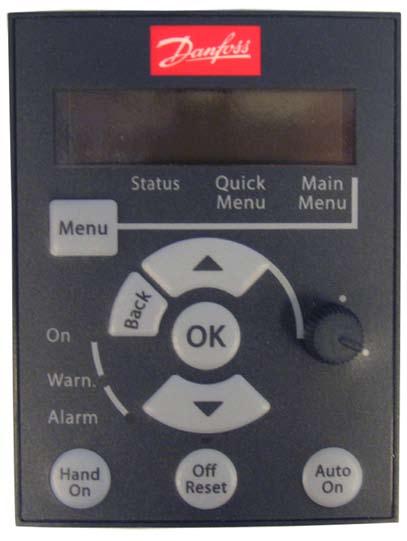 Frekvensomformare för täthetsprovare Potentiometer Standby Tryck på denna knapp för att stoppa automatisk eller manuell styrning och sätta frekvensomformaren i vilolägen.