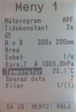 202) & Swema 3000 mdh+ (764.203) eller utan inbyggd barometer Swema 3000 (764.200). I Swema 3000 kan barometertrycket ställas in manuellt genom att flytta markören till Baro. T med UPP/NER-pilarna.