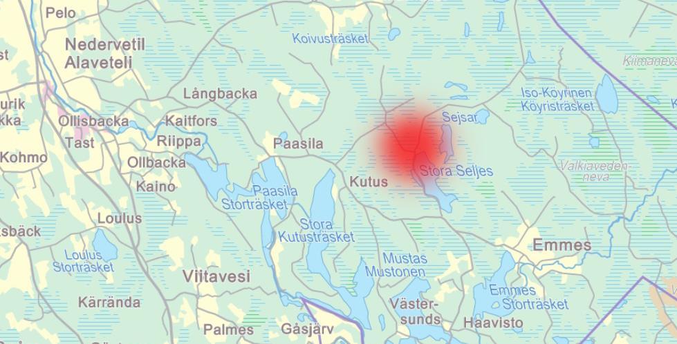 Seljes Camping är beläget ca 10 km öster om bycentrumet i Nedervetil, ca 35 km från Karleby, 20 km från Kaustby och ca 15 km från Rv 13.