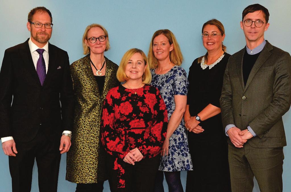 LEDNINGSGRUPP Ledningsgrupp Från vänster: Tony Rosten, Anna Elvkull, Anne Vadasz Nilsson, Caroline Törnqvist, Therése Hindman