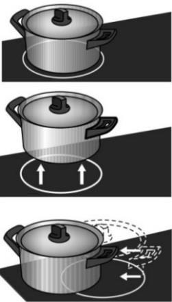 Följ tillverkarens anvisningar när du använder speciella kokkärl. Använd endast kokkärl med plan botten!