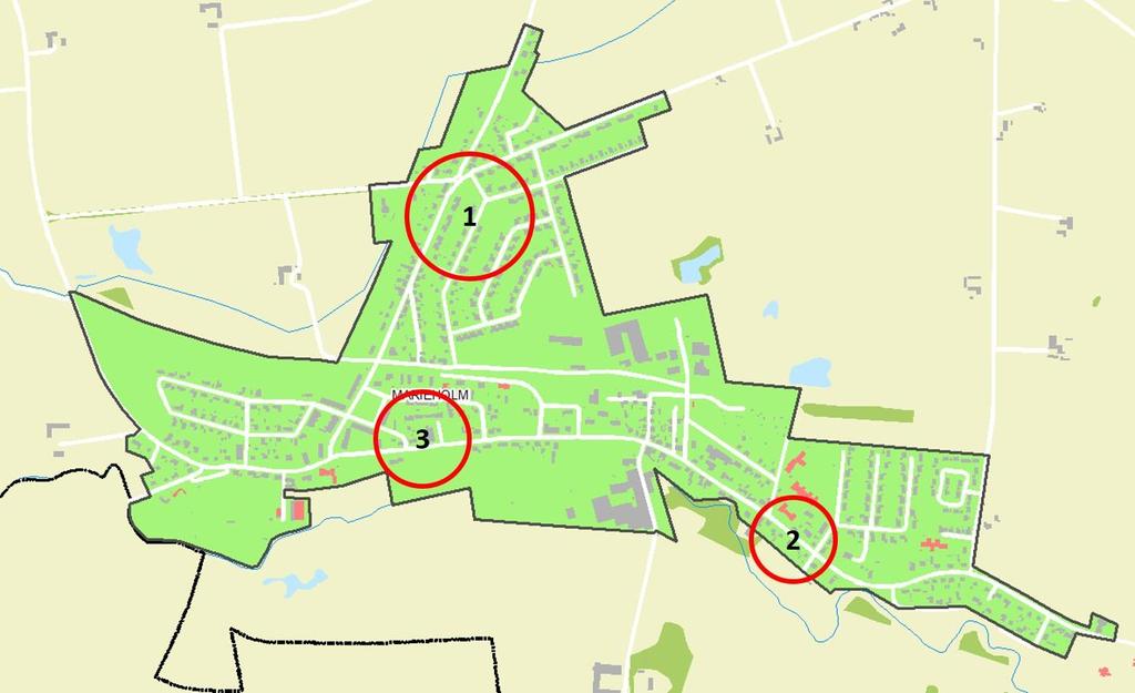Åtgärdsplan för Eslövs avloppsledningsnät 26 Det förekommer även återkommande källaröversvämningar i Marieholm, se figur 9, samt enstaka i Löberöd, Gårdstånga, Billinge, Harlösa, Hurva och Kungshult.