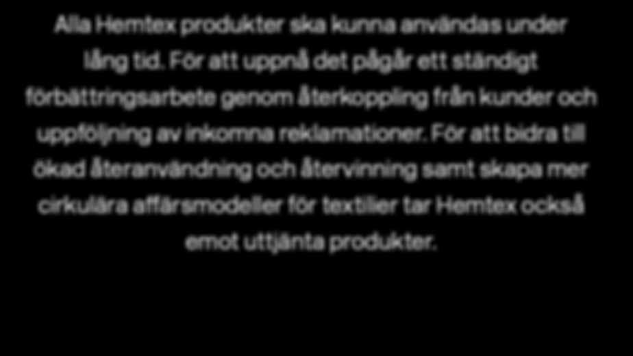 uppföljning av inkomna reklamationer.
