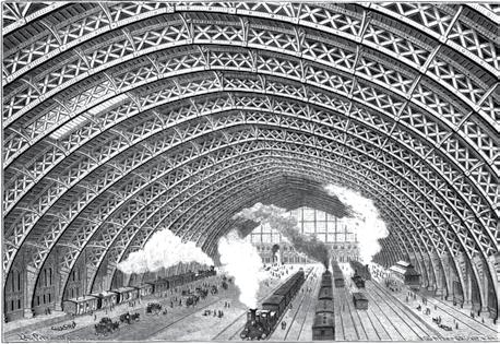 Kapitel 2 Bild. S:t Pancras stationens banhall.