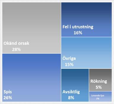 olika kommuner och stadsdelar (Göteborg). I tabellen finns även ett jämförelsetal för hela RSG:s område samt för hela Sverige (2014-2017) (ida.msb.se).