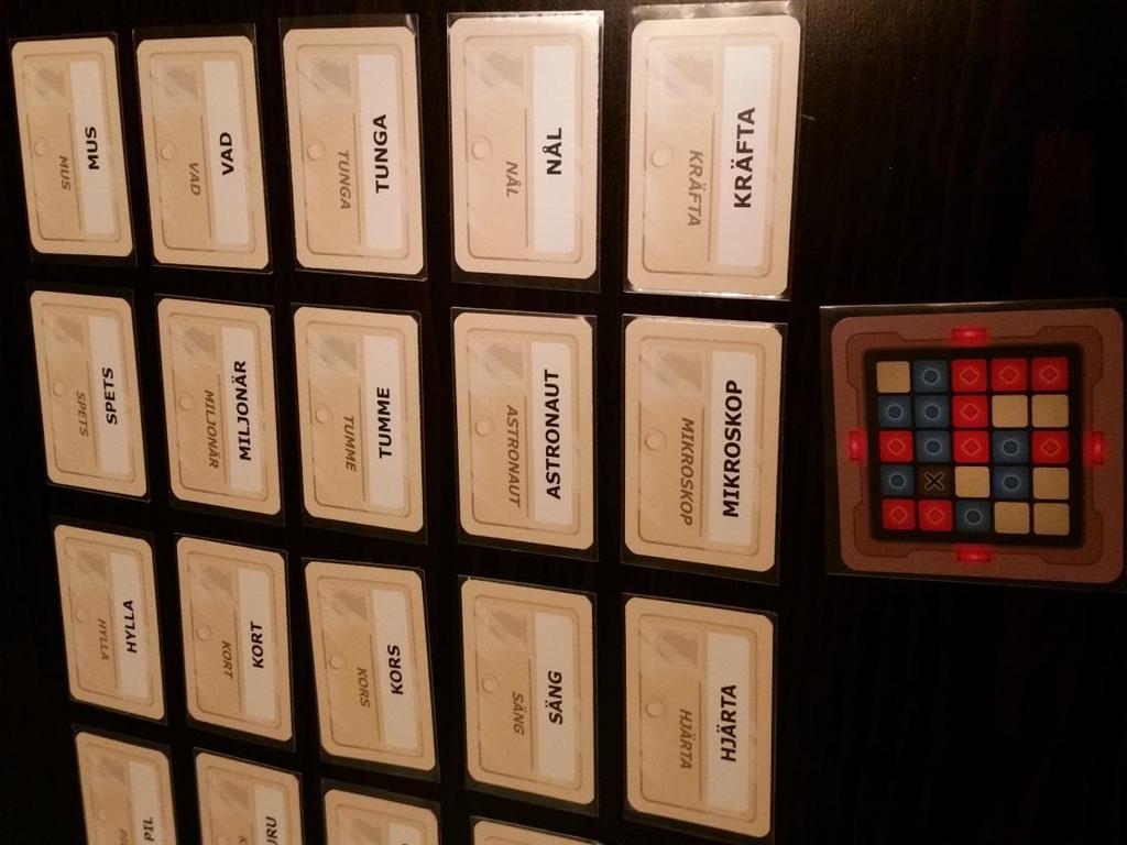 Codenames Spelarantal: 4+ (två lag) Åldersrekommendation: 14+/10+ Ett ordspel som bygger på precisa