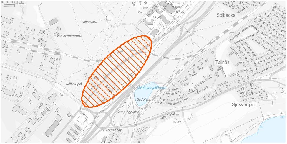 20 (34) 8.3 Placering av fastighet 8.3.1 Områden vid Terminalvägen Förstudien har begränsats till ett område längs norra delen av Terminalvägen.