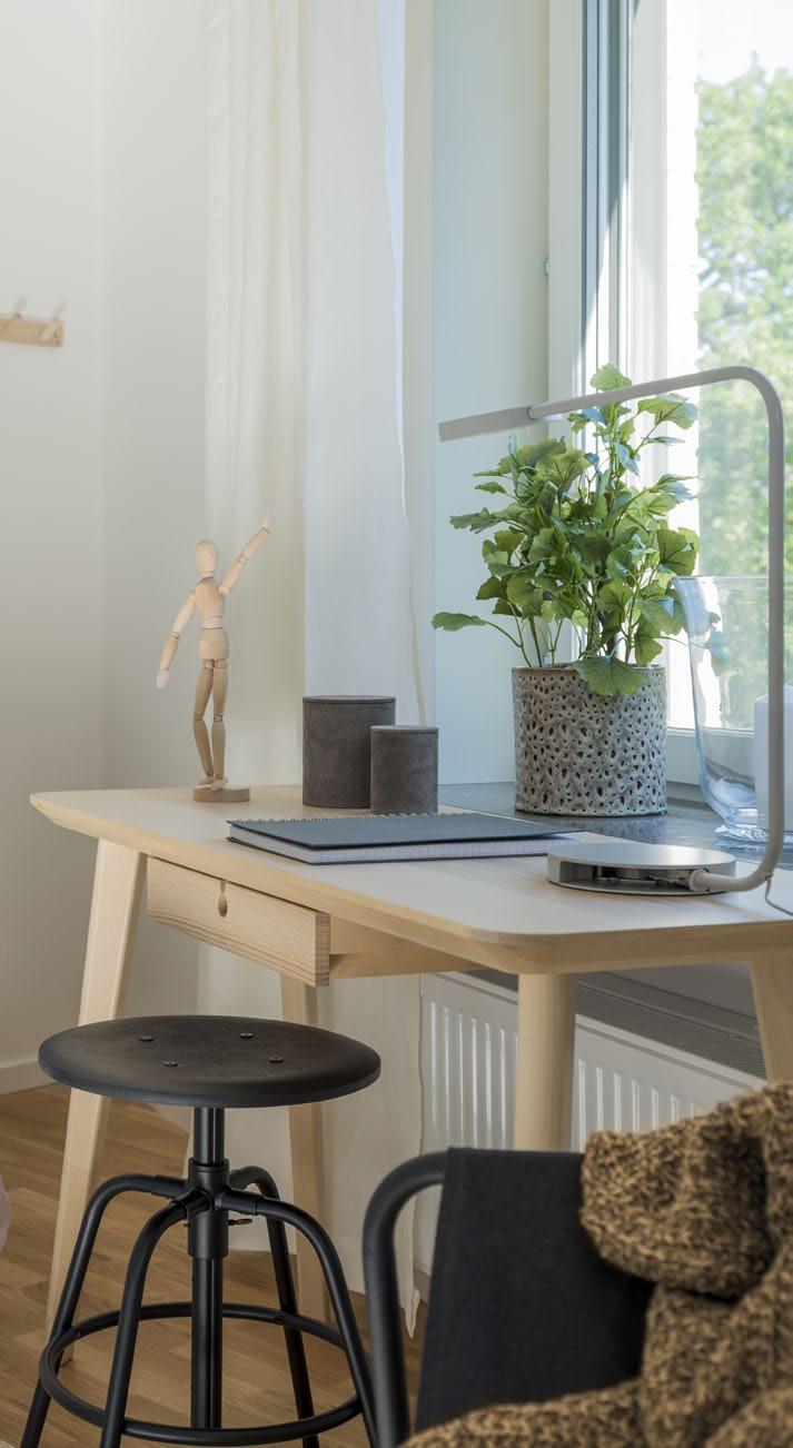 Samtliga lägenheter har balkong, uteplats eller terrass