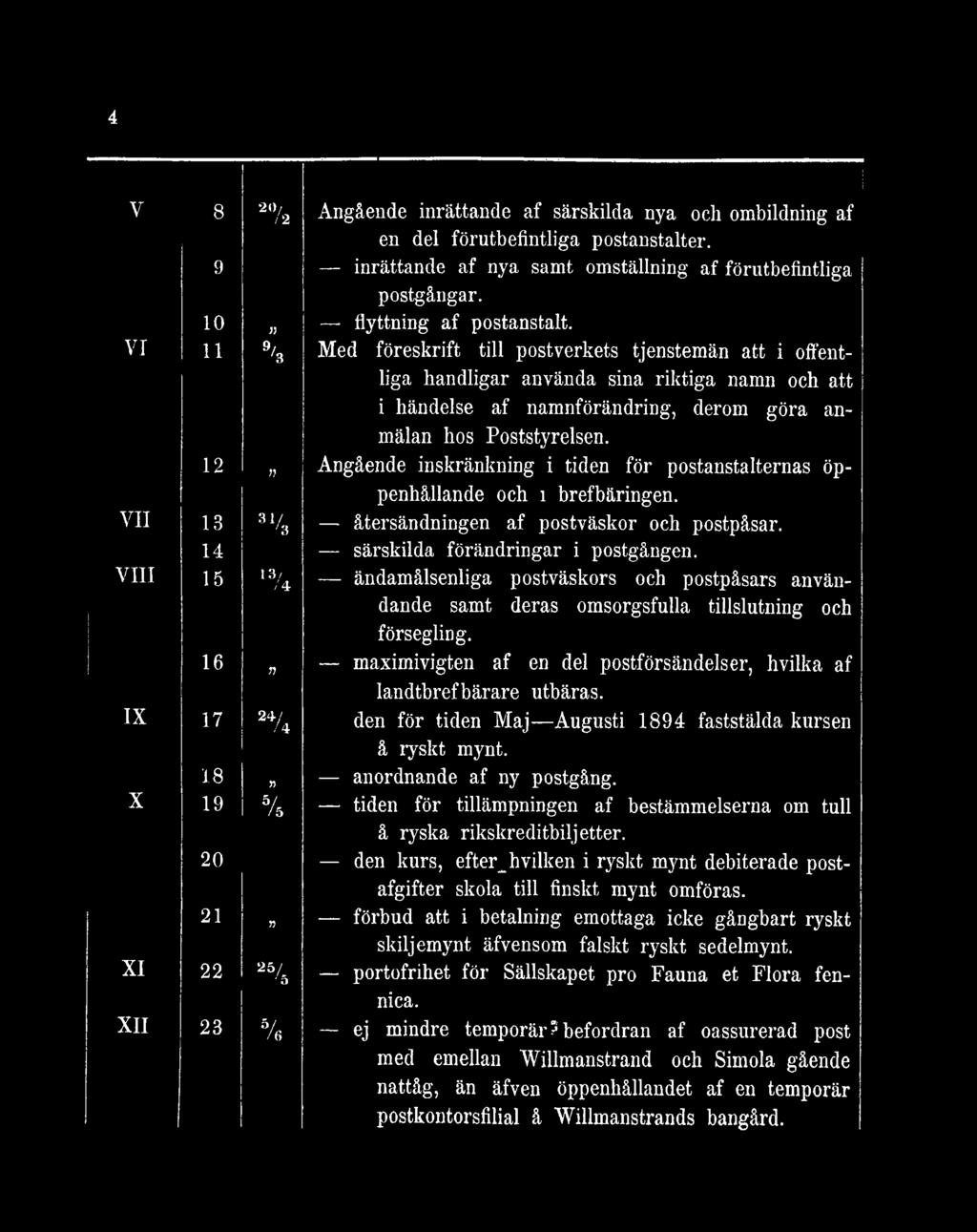 V I 11 9/ '3 M e d föresk rift till p ostverk ets tjenstem än att i offentliga h an d ligar använda sina rik tiga namn och att i händelse a f n am nförändrin g, derom g ö r a anm älan hos P