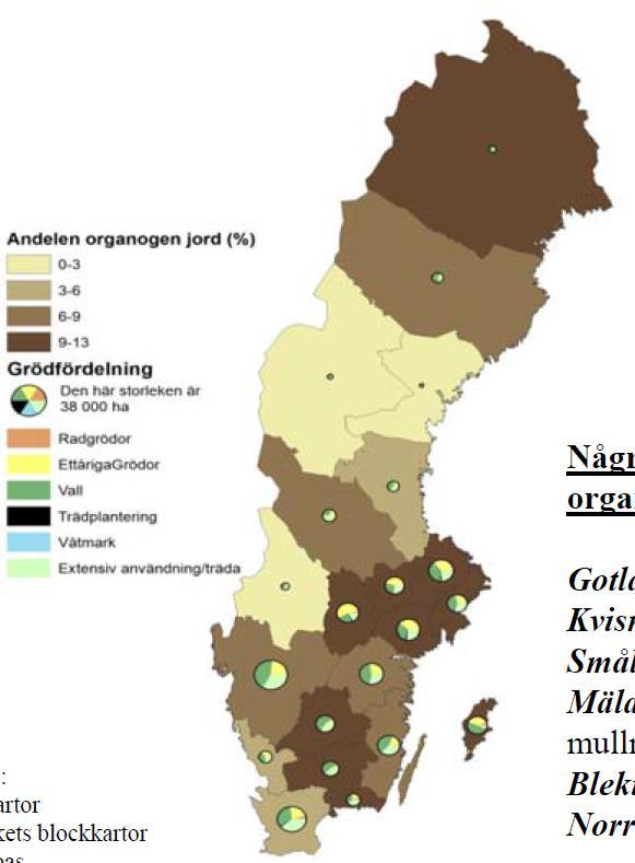 0,23 Mha idag Kärrtorv näringrik Mosstorv