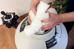 Istället för att utnyttja hela pumpens kraft så filtreras vattnet långsammare, men under en längre tid istället.