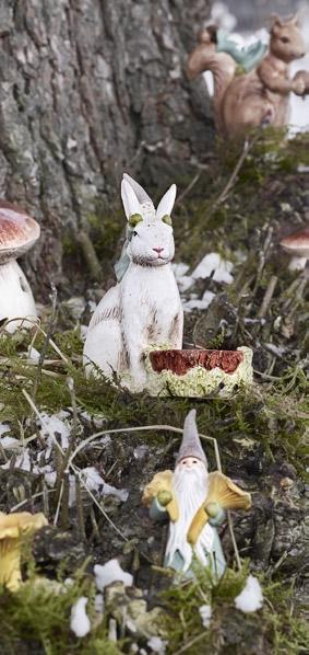 Skogens djur är bästa vän med Skogstomten och de lever i