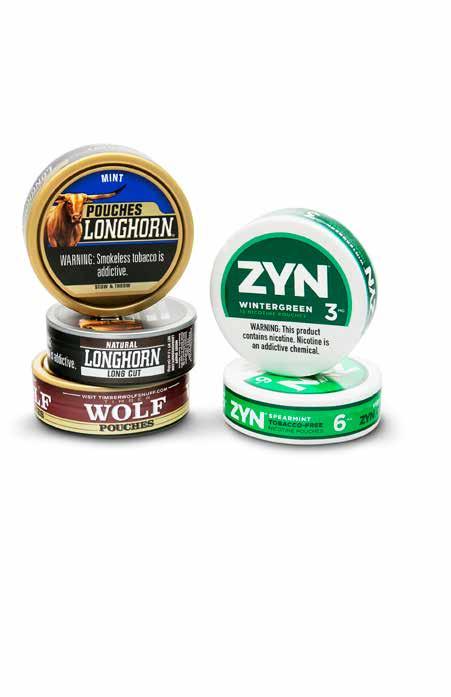 Snus och moist snuff Swedish Match varumärken för moist snuff i USA inkluderar Longhorn och Timber Wolf. Under året uppdaterades förpackningarna för snusvarumärket General i USA.