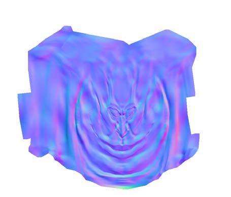 det är mindre trovärdigt att en biologisk/organisk varelses höger- och vänstersida är identiska. 2.3.4 Normalmap generering.