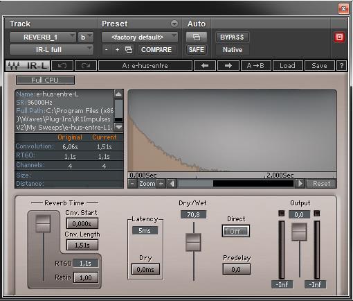 4.2.2 Ljudläggning och mixning Ljudläggningen handlade om att klippa, rensa och placera ljuden som spelats in och val av reverb.