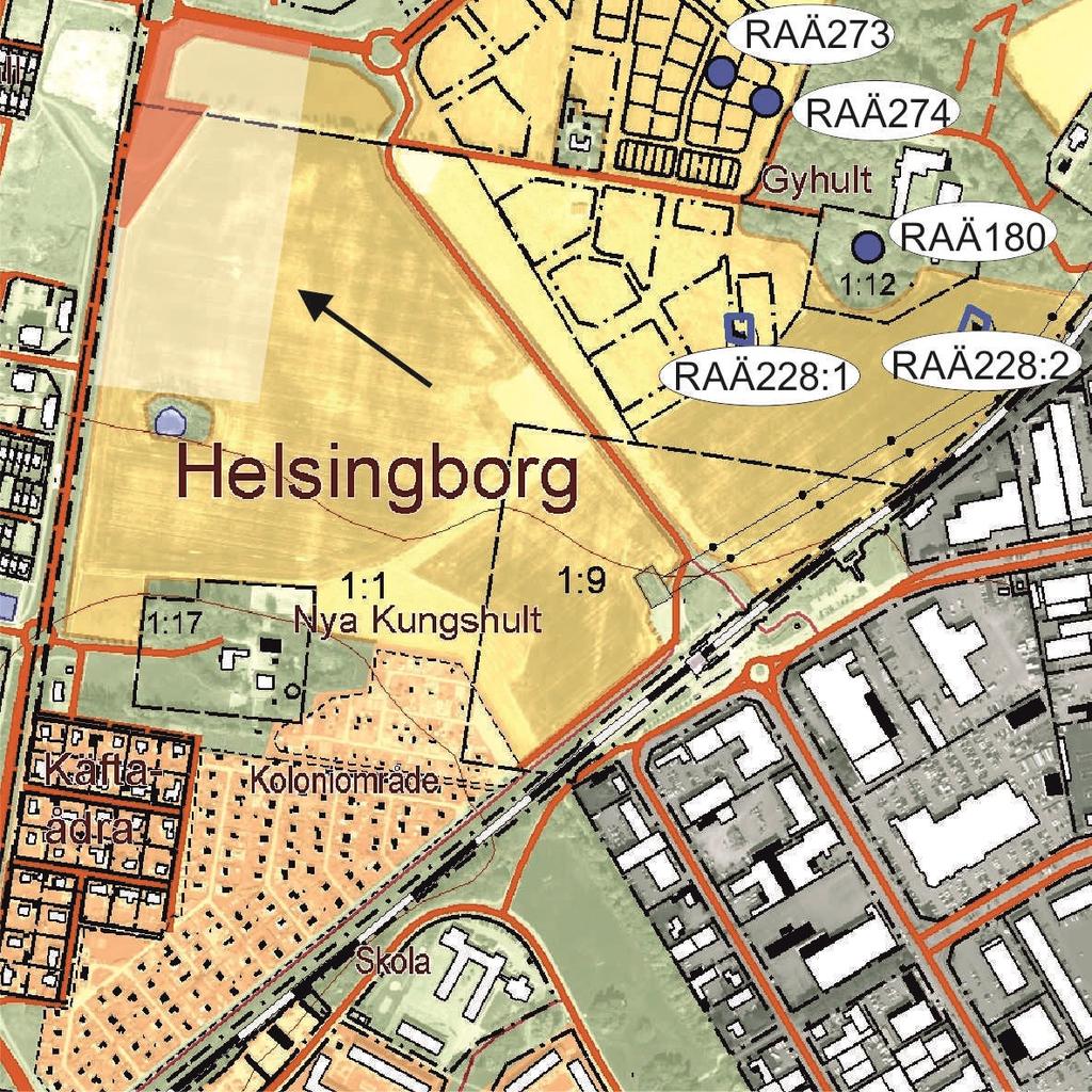 Fastigheten Berga 1:1 gränsar i öster mot Mariastaden där det under senare år genomförts och fortfarande genomförs omfattande nybyggnationer av bostäder.