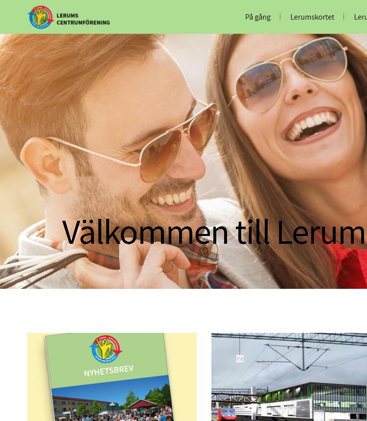 I Lerum finns ett kontantcenter i Bankomats regi beläget i köpcentrum Solkatten dit kunderna kan Hemsida Nu har vi tagit fram en ny hemsida för Lerums centrumförening där alla medlemmar i Lerums