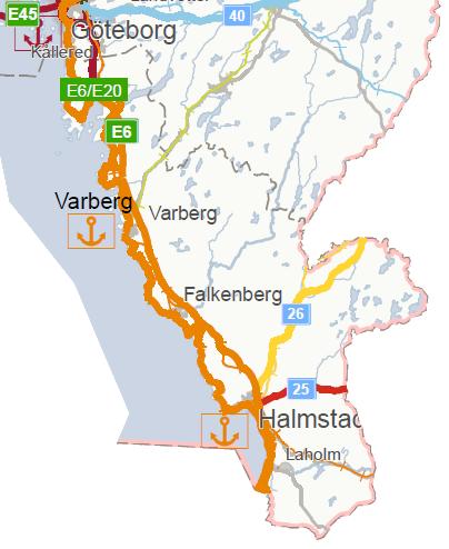 Halland Reinvestering Viskadalsbanan, Borås Varberg, spår och kontaktledning Investeringar Västkustbanan Varberg