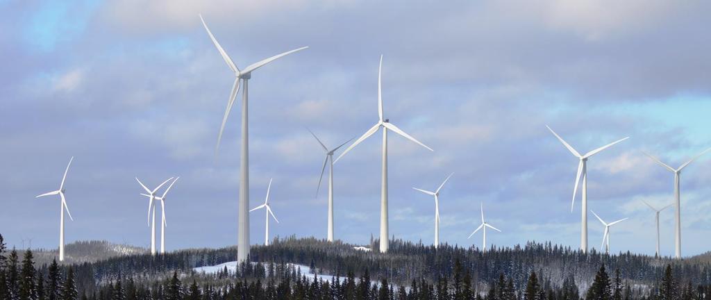 Framtidens vindkraft i Sverige 100 % förnybar elproduktion år 2040 I dag 18 TWh