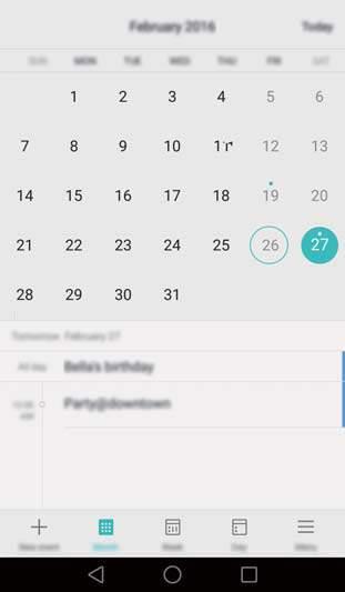 Verktyg Kalender Kalender hjälper dig att planera ditt dagsschema. Den hjälper dig till exempel att planera och visar information om allmänna helgdagar.