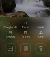 För att ta bort omslag från visningslistan pekar du på, pekar och håller kvar pekfingret på en bild och väljer Ta bort.