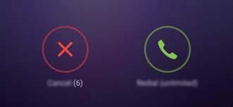 2 Peka och håll kvar fingret på knappen 0 på knappsatsen för att ange symbolen + och ange sedan landskoden, riktnumret och telefonnumret. Samtal och kontakter 3 Peka på.