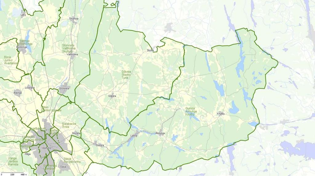 STRATEGISK FÖRSÖRJNING AV UTBILDNINGSLOKALER Gunsta / Almunge / Knutby Enheter - kommunal Funbo förskola Lustigkullens förskola Länna förskola Almunge förskola - kommunal Almunge skola