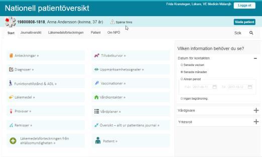 Tjänster som kan avropas direkt E-identitet för offentlig sektor Säkerhetstjänster Katalogtjänst HSA Personuppgiftstjänsten Befolkningsregister