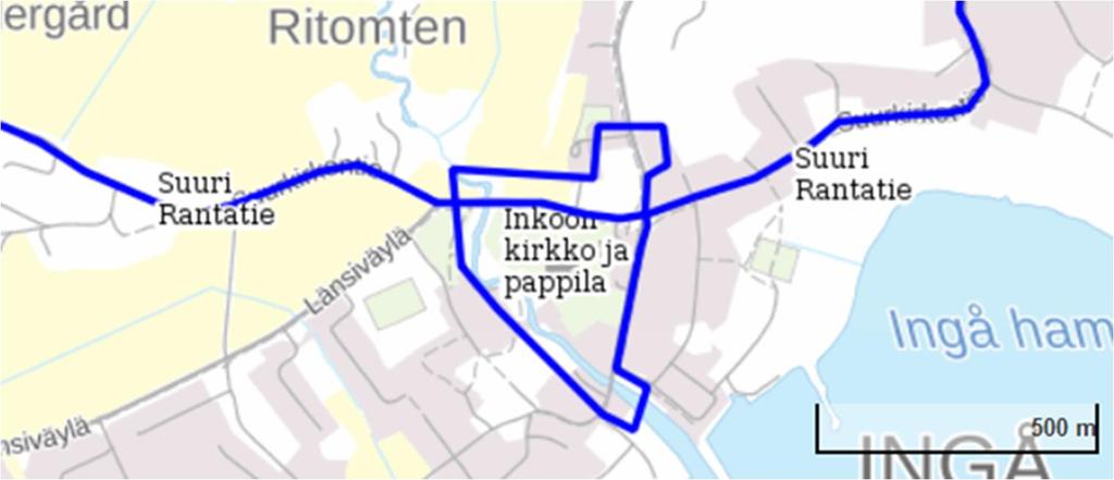 2. Ingå Sjundeå Miljöförening Rf / Inkoon Siuntion Ympäristöyhdisty Ry Huomautus: - Sekä Suuri vanha rantatie että Inkoon kivikirkko ympäristöineen kuuluvat valtakunnallisesti arvokkaaseen