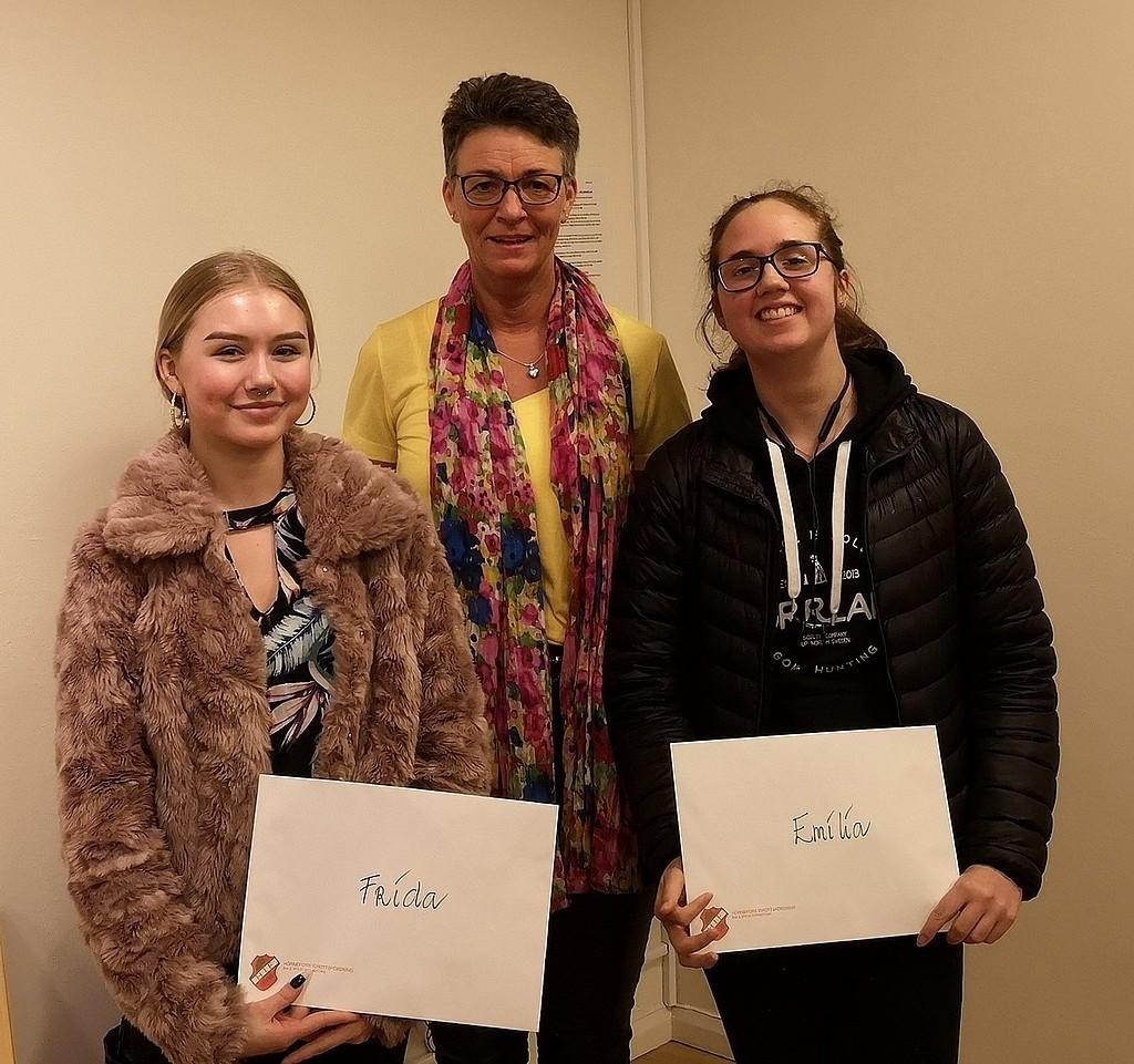 Ungdomsstipendiater 2018 Under 2018 har Frida Sjö lund öch Emilia Flume tagit stört ansvar öch ga tt in söm tra nare i simningen fö r att idröttens verksamhet skulle kunna förtga.