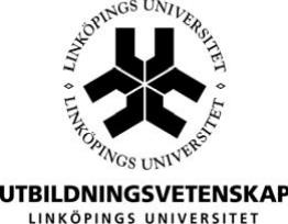 Utbildningsplan för Lärarprogrammet i Norrköping Programme for Teacher Education, Norrköping 1. Examensrätt och utbildningsmål enligt Högskoleförordningen Regeringen har i högskoleförordningen, 23.