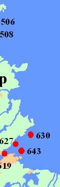 900 800 700 600 500 400 300 00 00 0 9 9 0 995 Årsmedel totalkväve K69 K67 K630