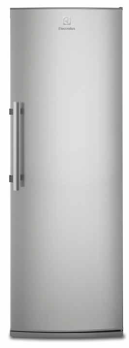 ERF4114AOX OCH EUF2745AOX Kylskåp, A++, 395 liter, Rostfri, Kylning med cirkulerande fläkt, LED-belysning, Elektronisk styrning, 5 glashyllor, 5 dörrfack, Flaskställ, 2 lådor