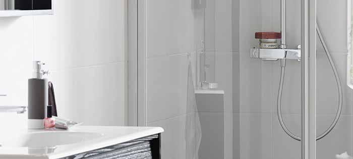 profiler Bad: 800x900 mm, höjd 2000 mm WC/dusch: 800x800 mm, höjd
