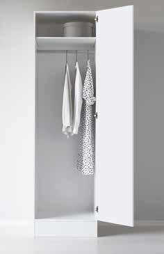 FÖRVARING GARDEROBER OCH BESLAG FÖRVARING KLÄDKAMMARE LEVERANTÖR: VEDUM LEVERANTÖR: ELFA OCH IFÖ ELECTRIC GARDEROB Mått: (HxBxD) 2250x600x581 mm