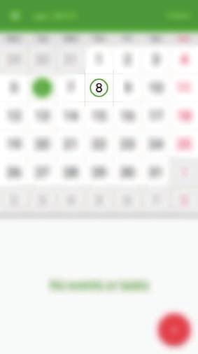 Verktyg S Kalender Använd programmet för att hantera händelser och uppgifter. Tryck lätt på S Kalender på programskärmen.