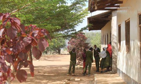 På den här skolan utanför Arusha i Tanzania stöttar Svenska Kyrkan undervisning om kvinnlig könsstympning och dess effekter.