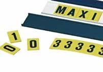 MAXI Brytremsor MGS19-10 MAXI BRYTREMSOR MAXI MÄRKSYSTEM Standard Kabelmärkning De screentryckta teckenremsorna innehåller 10 stycken tecken som lätt bryts av med hjälp av brytanvisningar.