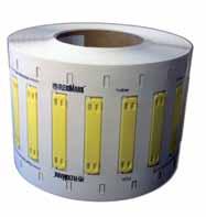 TFL2H CABLELABEL 9,9x28mm Vit 2 1000 * 83254785 TFL1H CABLELABEL 9,9x35mm Vit 1 1000 Rekommenderas med Harts färgband för bästa kvalitet CABLELABEL PUR FÖR TERMOTRANSFERSKRIVARE Märkning för utskrift