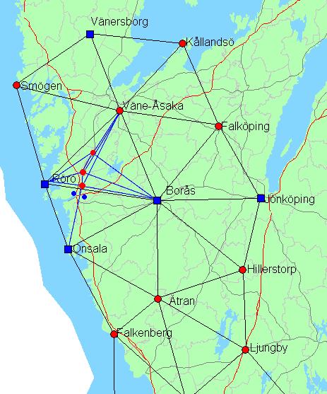 2005: Agnesberg Älvängen (Projekt BanaVäg i Väst) Ombyggnad av riksväg 45 och nytt dubbelspår norrut från Göteborg mot Trollhättan Projektanpassning i SWEREF 99 med tre nya SWEPOS-stationer