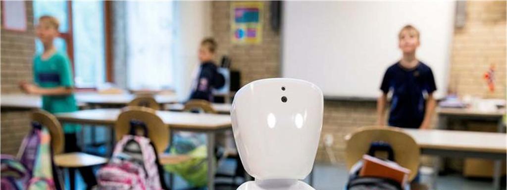 Kommunikationsrobot Kommunikationsrobot för elever som inte kan delta i undervisning i klassrummet.