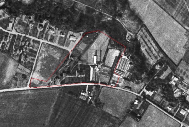 Historiskt ortofoto från ca 1960 med