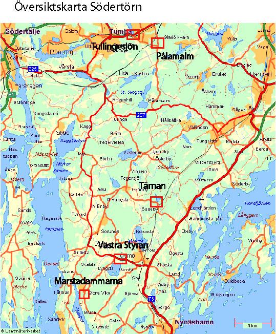 Karta över konfliktpunkter på