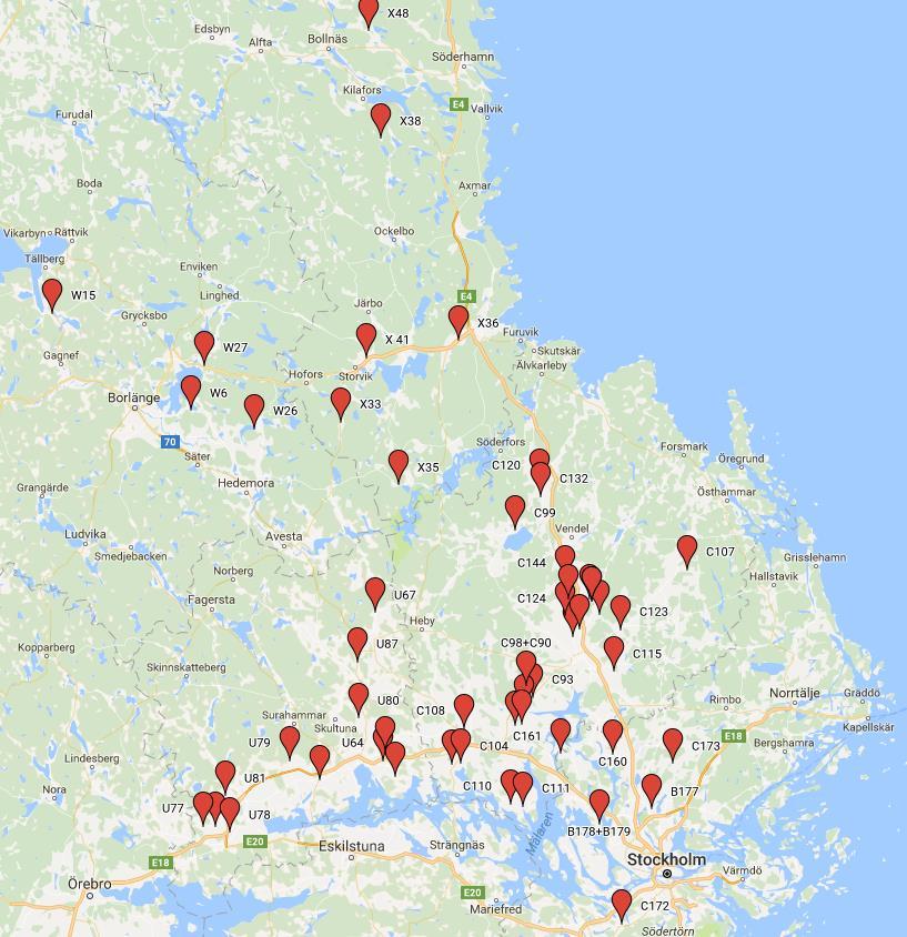 Figur 1. Gårdar med graderingsfält 216.