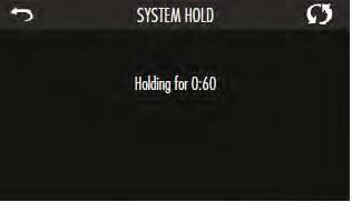 Håll M037 Hålläget används för att stänga av pumparna under servicefunktioner som rengöring eller filterbyte.