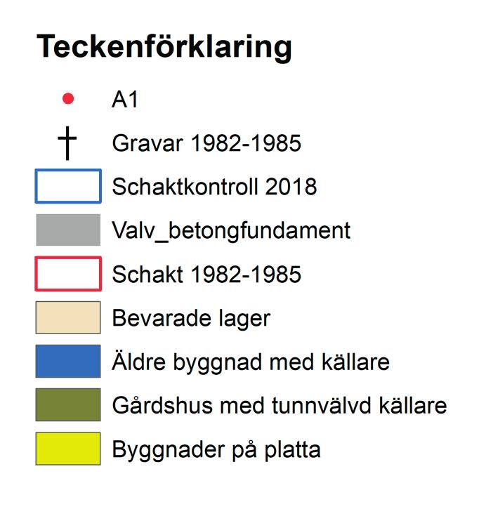Kyrkogatan A1 S1 Bilaga 4 Bilaga 4 Utdrag ur StadsGis för Strängnäs med uppgifter om befintlig bebyggelse & antikvariska förhållanden inom Planritning kvarteret över schakt