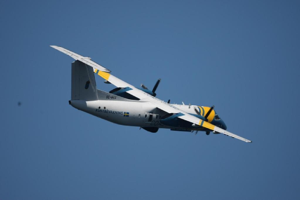 8.3 C. BILD: SPANINGSFLYGPLAN Kustbevakningens spaningsflygplan.