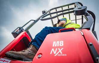 M8 NX är otroligt kraftfull men ändå tillräckligt kompakt för att transporteras på nästan alla lastbilar eller släpvagnar.